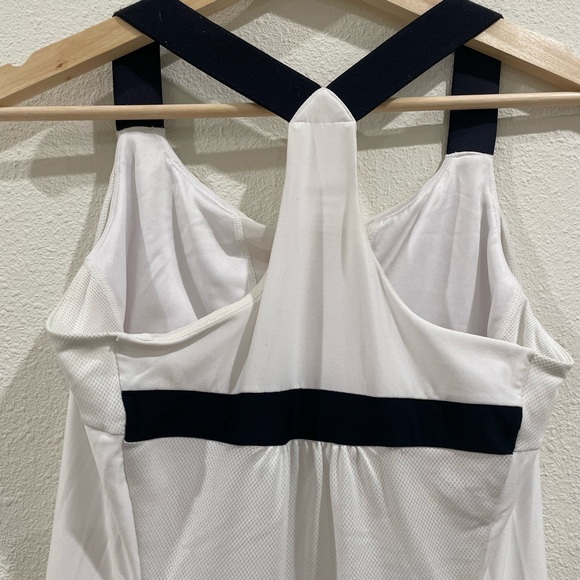 Wilson White Tennis Dress with Black Waistband Womens Tea Lawn Dress XS - Picture 6 of 7